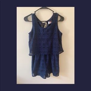 Navy blue Justice romper